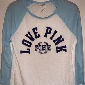 LOVE PINK BASEBALL TEE!